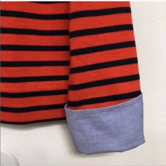 EUC J.Crew Stripe Long Sleeve with built in cuff - Picture 5 of 6